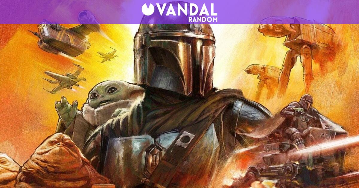 Cuando los Titanes se encuentran con la Fuerza el arte de Hajime Isayama para The Mandalorian